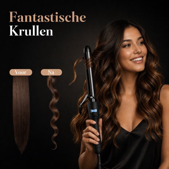 Vaive Lockenstab mit Klemme - 32MM - Lockenstäbe - Lockenwickler - Lockenstab