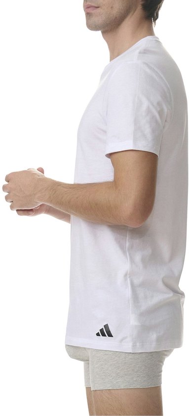 Adidas Sportswear – Active Core Cotton – Rundhals-Shirts – Herren-Unterhemd – Weiß – Größe M
