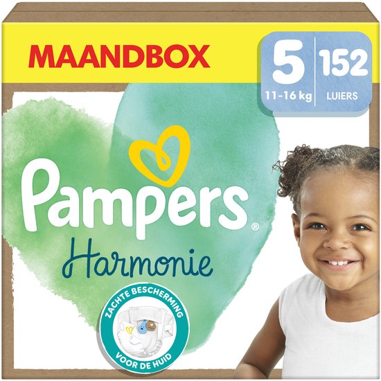 Pampers Harmonie Windeln Größe 5, 152 Windeln, 11 kg–16 kg