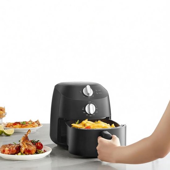 Midea Airfryer MAF20P0BPK – Kompakt, 2 l, 1150 W, ölfreies Frittieren