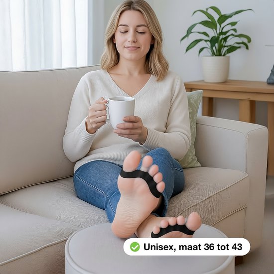 Alyze Toe Spread Silicon - 2 Stück - Hallux Valgus Corrector - Zehenschutz - Zehenspreizer - Zehenkorrektur - Hammer Toe Brace - Big Toe - Personal Care