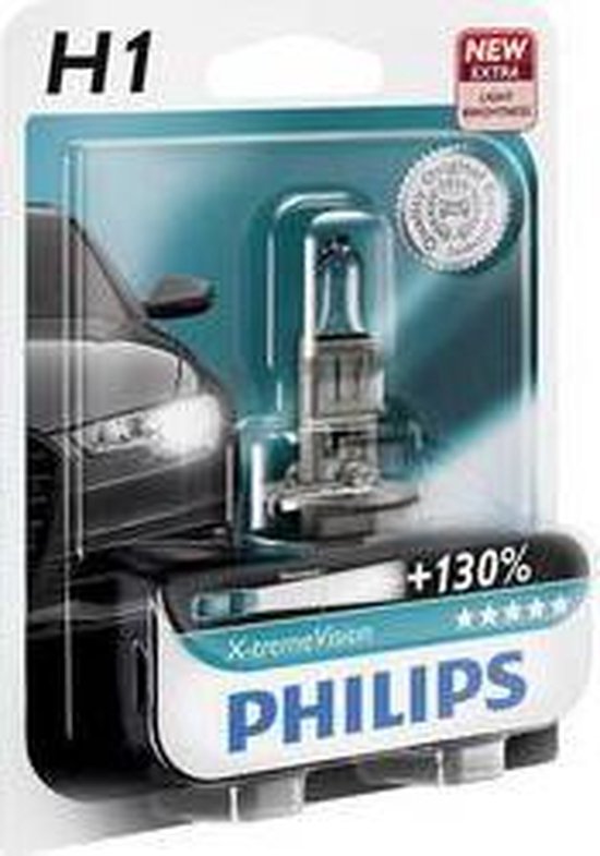 Philips 12258XV+B1 Halogenglühlampe X-tremeVision H1 55 W 12 V
