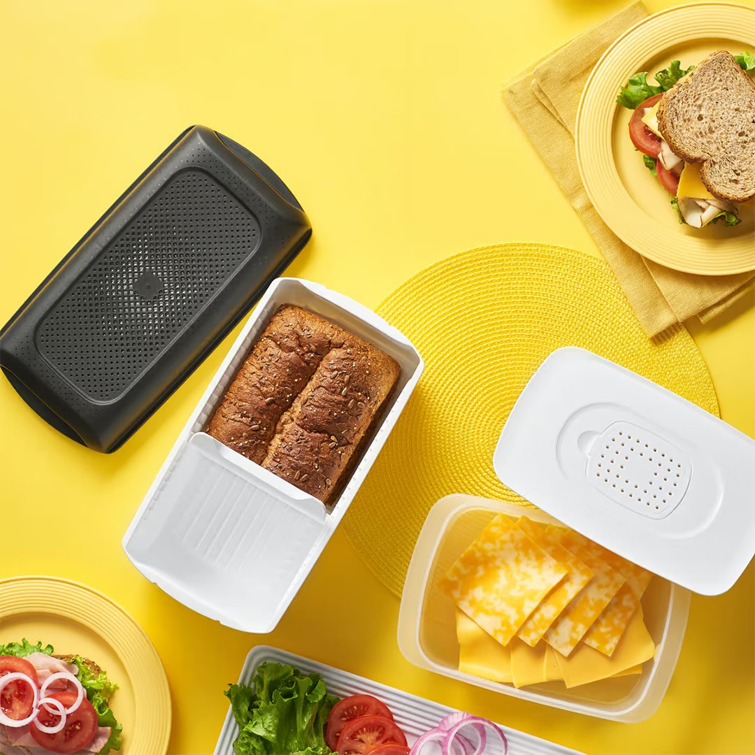 Tupperware BreadSmart Brotdose – inklusive praktischer Trennwand – 100 % BPA-frei – hält Brot länger frisch