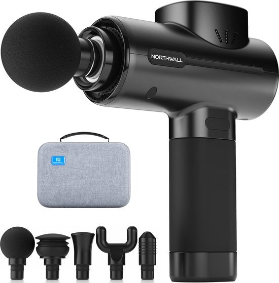 Northwall Massage Gun PRO - Professionell - Sport und Entspannungsmassagegerät - Schwarz