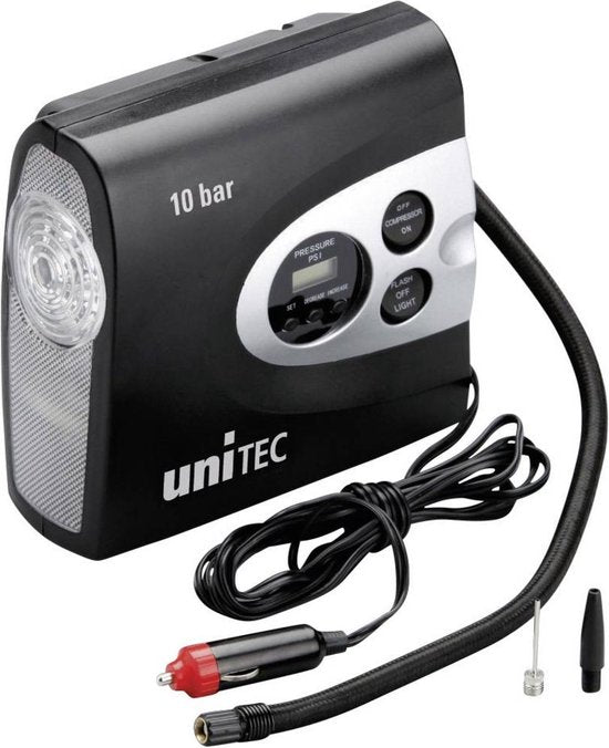 Cartrend Cartrend Compressor 10 bar Mit Arbeitsleuchte, Kabelaufbewahrung, Digitalanzeige, Abschaltautomatik