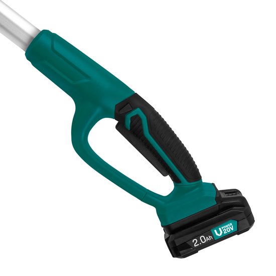 VONROC Teleskop-Accu-Heckenschere 20V - Kippbares Messer - Stufenlos einstellbar (inkl. 2.0Ah Akku und Schnellladegerät)