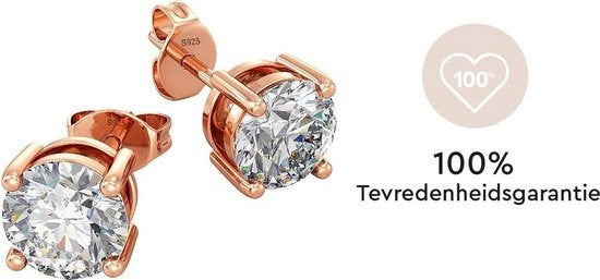 Yolora Damen Ohrringe mit Kalpa Camaka Kristalle - Rose-farbig - 18K Rose Gold Plated - Damen Ohrringe Rose Gold - Schmuck - Exklusive Geschenk-Box - Muttertag Geschenk