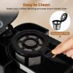 Northix Kaffeemaschine mit Mahlwerk – 8 Tassen – 1 l – Timer – Schwarz/Silber