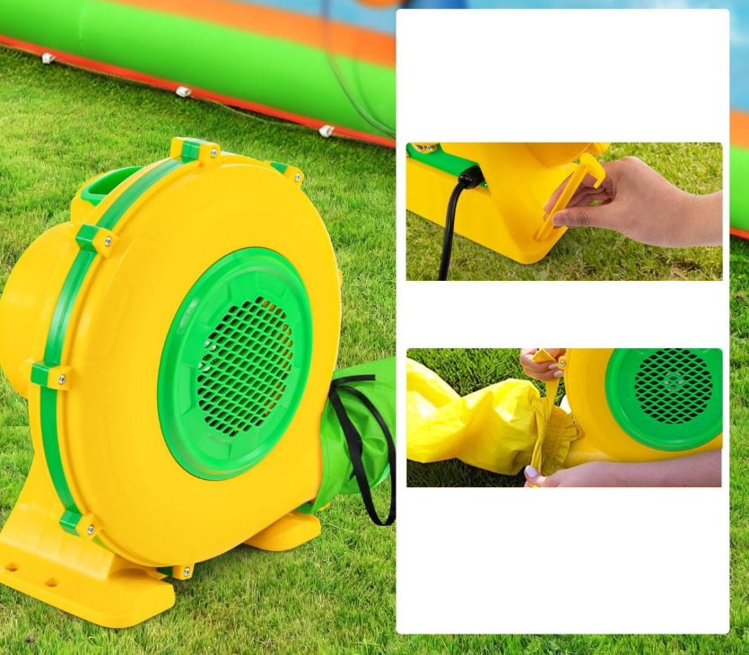 Coast Electric Air Blower 950W - Gelb - 42 x 24 x 40 cm - Ideal für Hüpfburgen und aufblasbare Rutschen