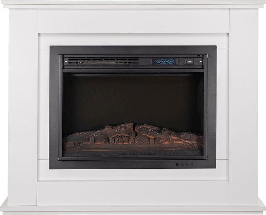 Elektroheizung - Rechteckig - 2000 Watt - Weiß - Feuereffekt