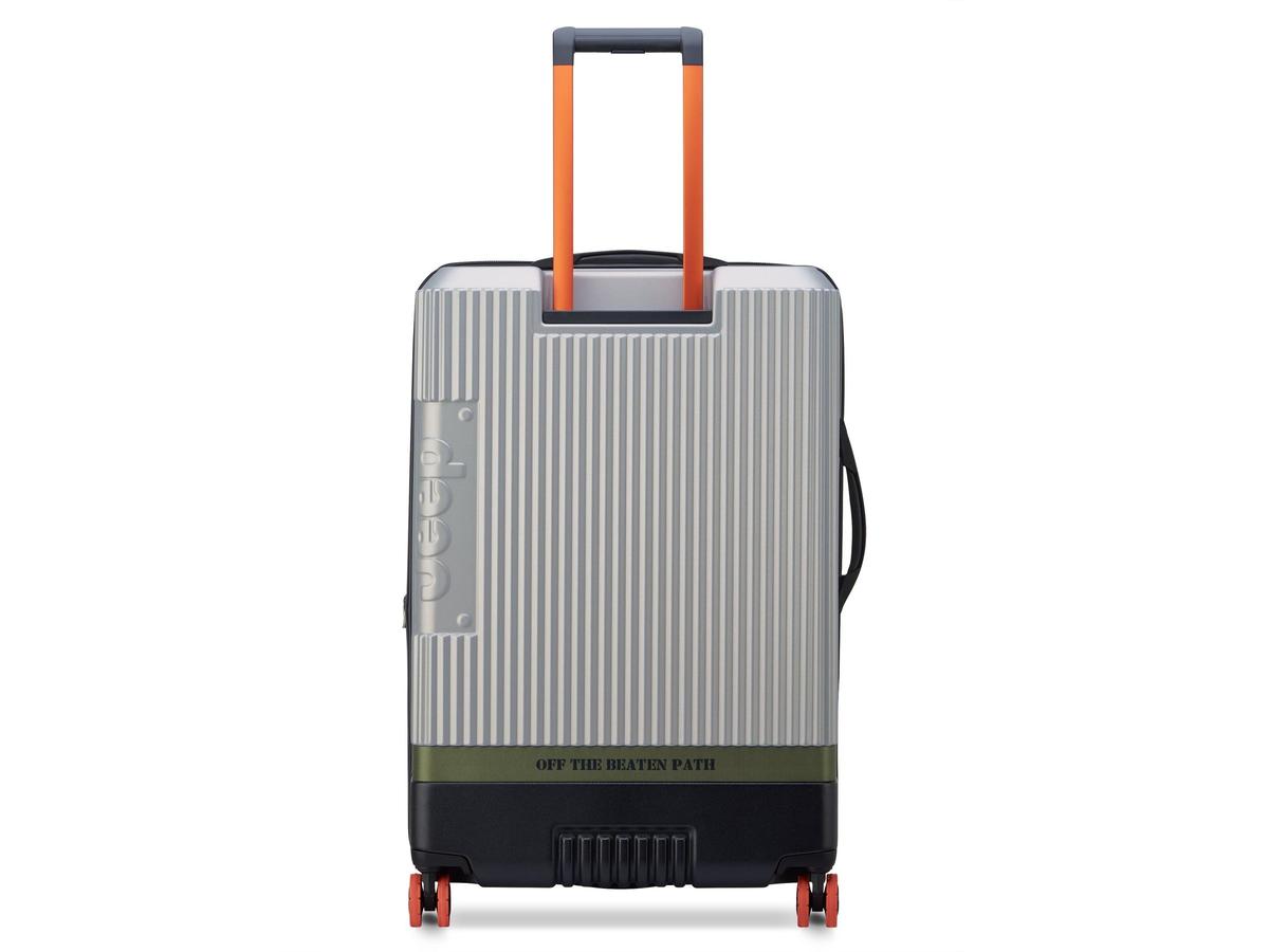 Jeep Trolley-Koffer – ausziehbar – Größe L – Silber 76 cm