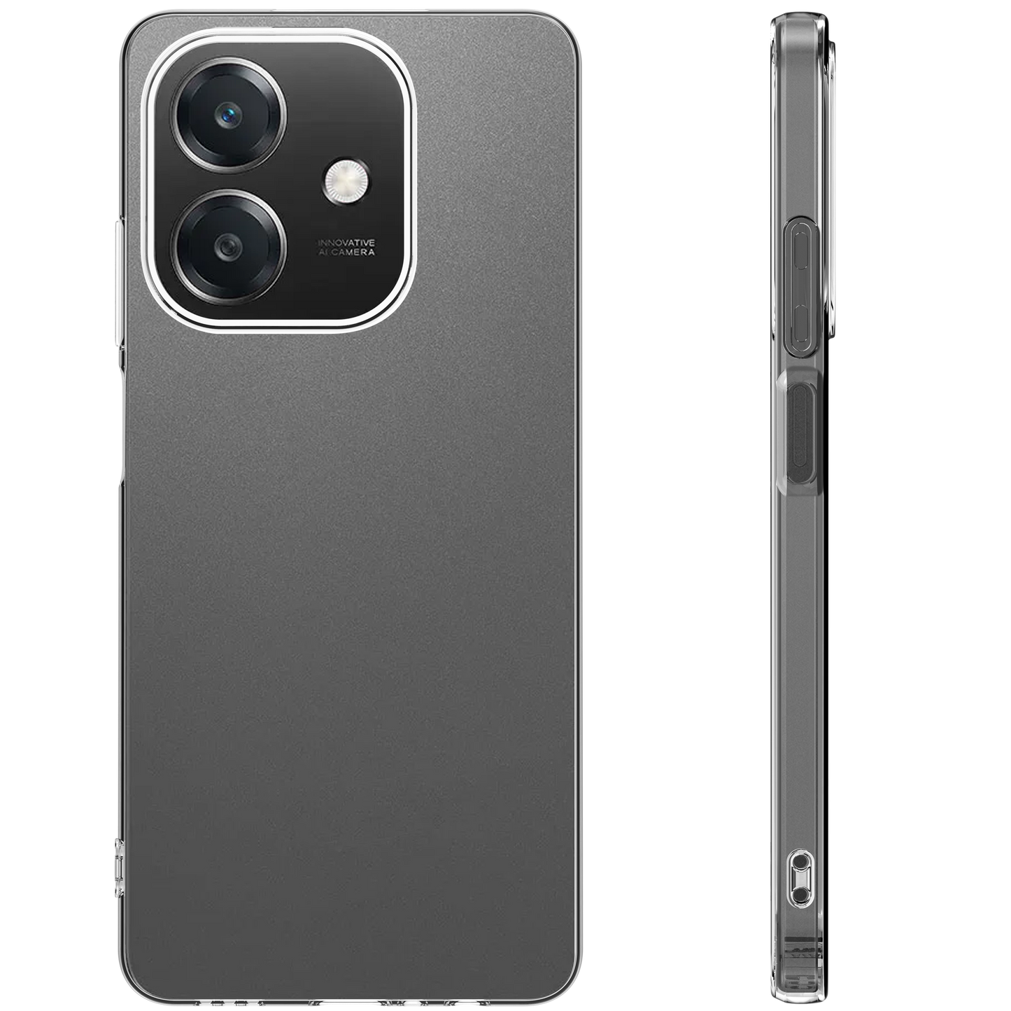 BeHello Case für Oppo A60 5G - Stoßfest - Flexibel - Präzise Passform - Transparent
