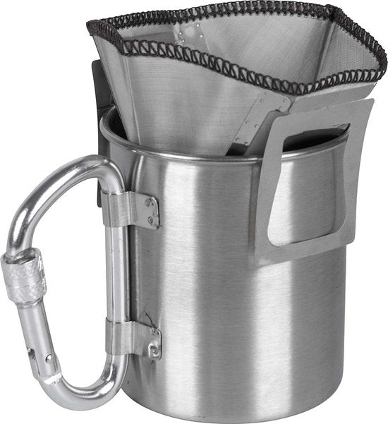 Bo-Camp – Kaffeefilter mit Clips – Trekking – Netzgewebe – 1–2 Tassen