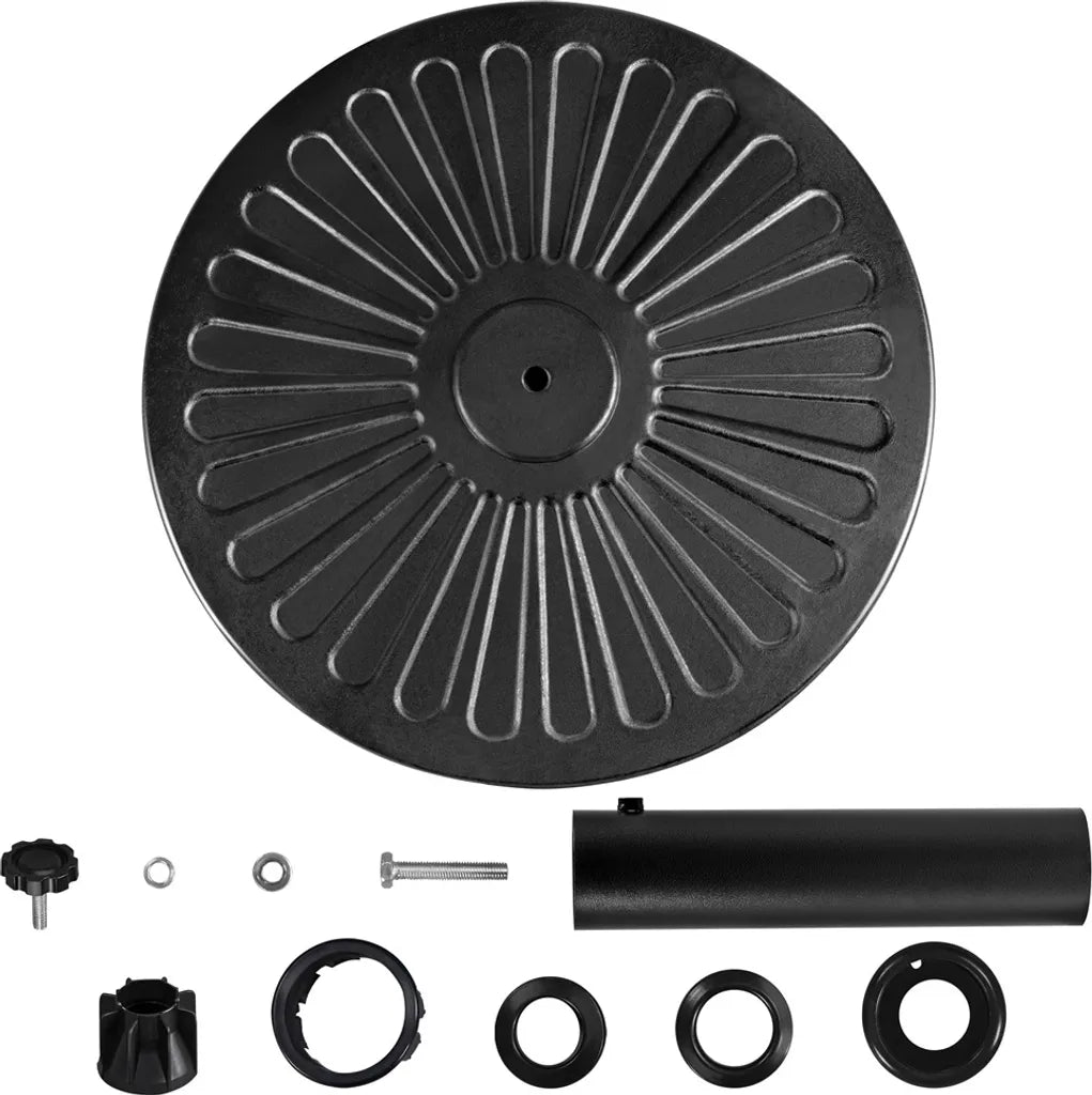 Yaheetech Sonnenschirmfuß - Rund - 46x46x34 cm - 10 kg - Schwarz