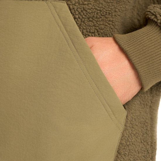 Mario Russo Teddy Jacket Stockholm - Jacke Männer - Wintermantel Männer - Strickjacke Männer - Army Green - M