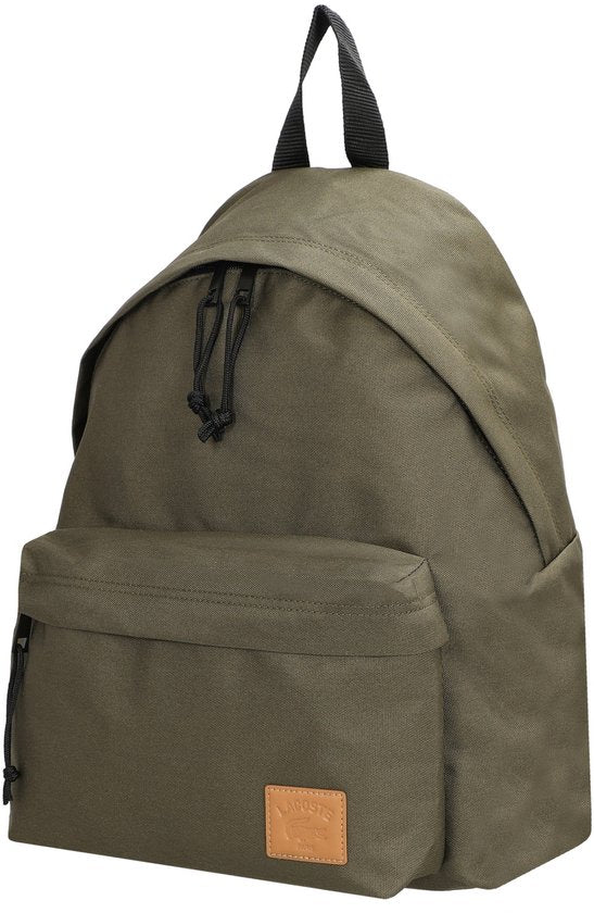 LACOSTE Freizeitrucksack mit Laptopfach Rucksack mit Aufnäher Ivy Green Khaki