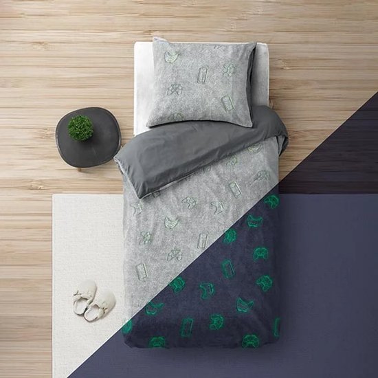 Sleeptime Bettbezug Glow in the dark Games Multi 140 x 200/220 cm