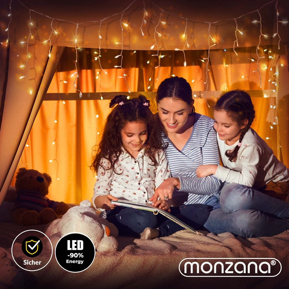 Monzana Licherkette 15m 400LEDs Warmweiß