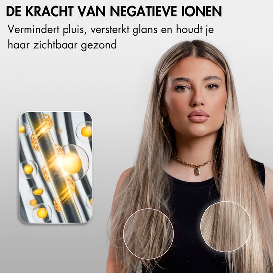 Sansbeauté® Haartrockner mit Diffusor - Locken - 110.000 Umdrehungen pro Minute - Ionen-Haartrockner mit Bürste - 4 Aufsätze - Reisehaartrockner - Curl Feun Set - Sèche Cheveux - Haartrockner mit Defusor - Haarföhn - 1600W