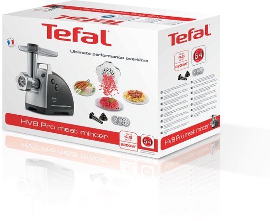 Tefal HV8 NE6888 – Fleischwolf – 1800 W – Kompakt – Inklusive Zubehör