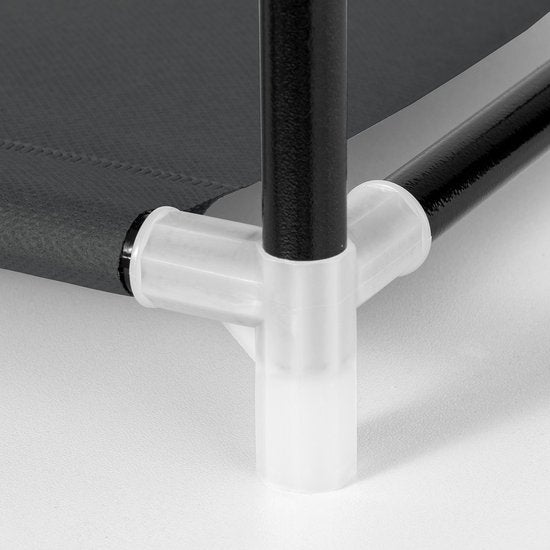 Schuhschrank / Schuhregal M - 9 Ebenen - Stoff - Schwarz - Inkl. Seitentaschen