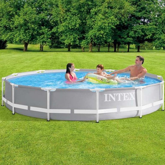 Intex Prism Frame-Schwimmbecken – rundes Modell – 366 x 76 cm – blau