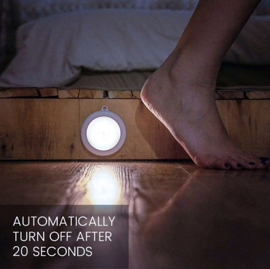 SGD Batteriebetriebene LED-Lampe mit Bewegungssensor 8x8x1,80cm