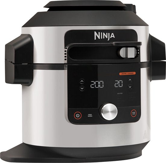Ninja Foodi OL650EU Multikocher – 12 Kochfunktionen – 7,5 Liter – inklusive Heißluftfritteuse, Schnellkochen, Dämpfen, Grillen