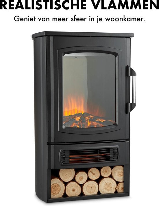 MOA Elektrokamin - Atmosphäre Kamin - Heizung - Realistische Flammen - Platz für dekoratives Holz - ES183