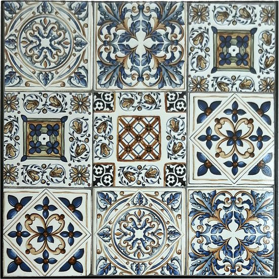 AXI Camilla Bistrotisch – Hellblau – Gartentisch aus Metall – Quadratisch – 60 x 60 x 75 cm – Mosaik-Optik – Mit Keramikfliesen eingelegt – Für Garten, Terrasse und Balkon