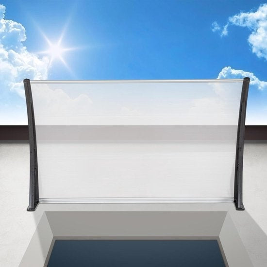 tectake - Türvordach - Schutztürvordach - Polycarbonat - 150 cm breit - 401265