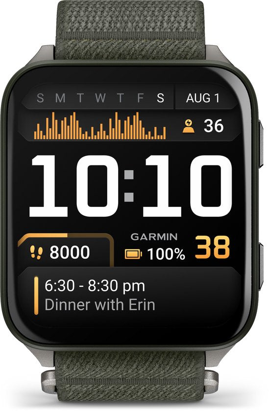 Garmin 010-02980-03 Venu X1 AMOLED Titanium Rückseite – Smartwatch