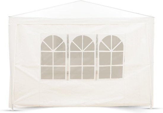 Lifetime Gartenpartyzelt - 6 Seitenwände - mit Fenstern - 3 x 6 m - weiß