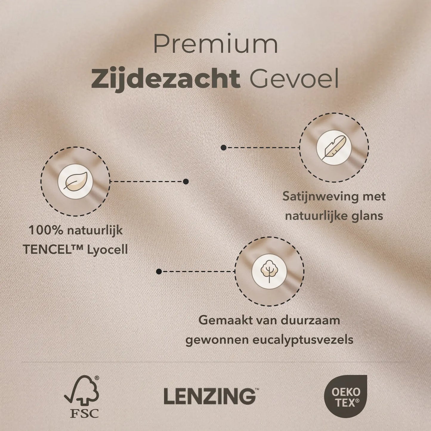 Sjumo - Tencel Satin Spannbetttuch - 180x200 cm - Honey Glow Tencel & Baumwollsatin - Hochglanz & Seidenweich - Antiallergisch & Atmungsaktiv - Komfort in Luxushotelqualität