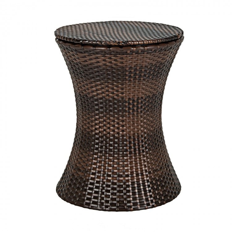 Coast Bartisch mit Kühlbox - höhenverstellbar - 49 x 49 x 82 cm - Braun