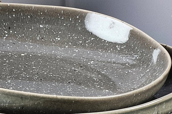 Tiefer Teller STELLAR Ø22.5cm - 6 Stück - Betongrau