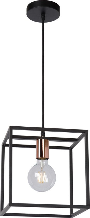 Lucide ARTHUR – Hängeleuchte – 1xE27 – Schwarz