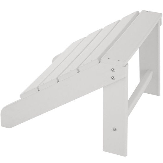 tectake - Fußhocker Lyn weiß- Fußhocker in Holzoptik - 404510