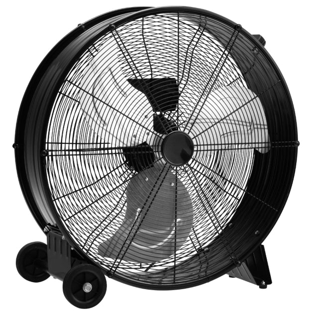 Coast Trommelventilator - 3 Geschwindigkeiten - 240V - 65 x 37 x 67 cm - Schwarz