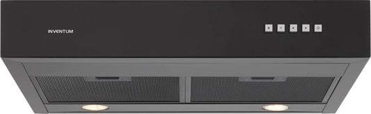 Inventum AKO6015ZWA Unterbau-Dunstabzugshaube 60 cm – Absaugleistung 350 m³/h – Geeignet für große Küchen – 3 Leistungsstufen – LED-Spots – Abluft und Umluft – Schwarz