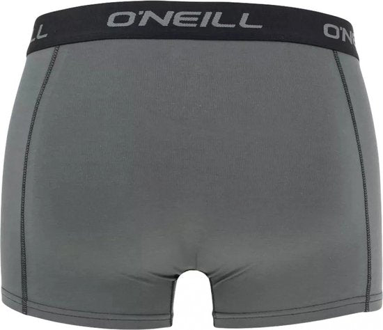 O'Neill Herren Boxershorts Trunks 900003 Solid Grau/Schwarz 3er-Pack - Größe S