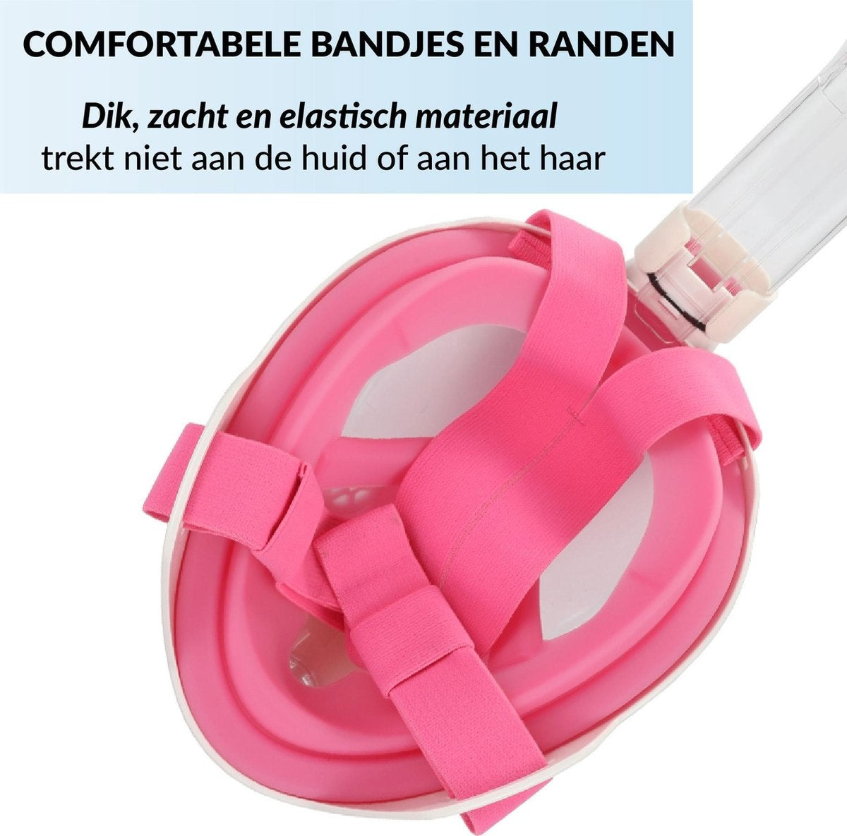 Gadgy Tauchmaske Full Face Kids - Maske mit Schnorchel - Schnorchelset Kids - Schnorchelmaske - Pink