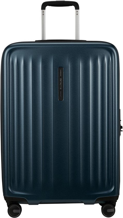 Samsonite Fyrm Spinner – Erweiterbarer Reisekoffer – Maße 67 x 24 cm – Steel Blue