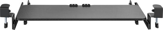VDD Gaming Tastaturablage unter dem Schreibtisch - Ergonomisches Sitzen - Höhenverstellbar und ausziehbar - Schwarz