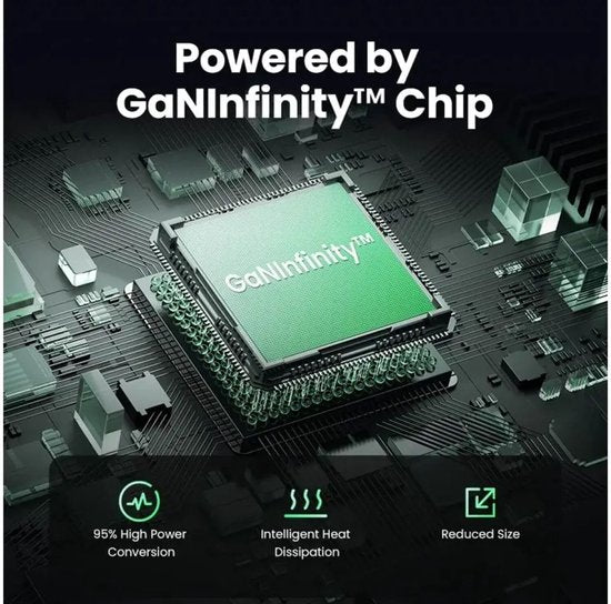 Ugreen Nexode S 100 W 4-Port-GaN-Schnellladegerät EU grau Mobilcomputer, Mobiltelefon, Laptop, Powerbank, Tablet Grau Netzteil für den Innenbereich