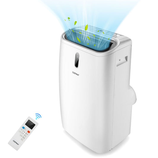 16.000 BTU 5-in-1 Mobiles Klimagerät - Kühlen, Heizen, Entfeuchten & Lüften - mit Fernbedienung und App