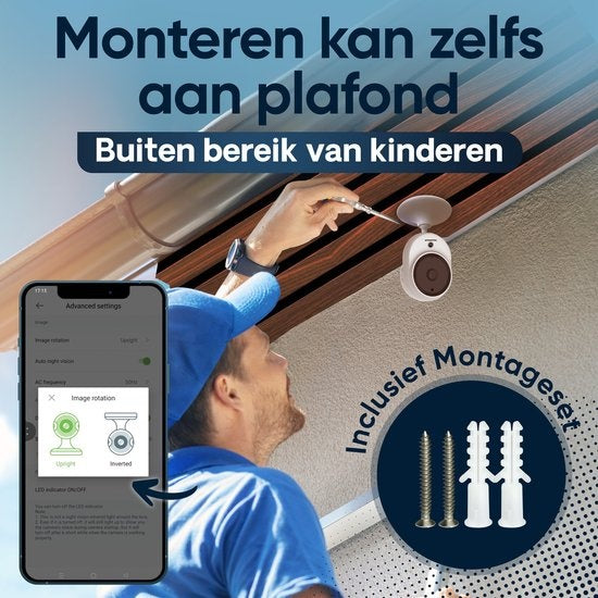 Housetrack Ãœberwachungskamera 1080P - IP Sicherheitskamera mit App - Wifi Sicherheitskamera - Smart Home - Kamera Sicherheit im Innenbereich