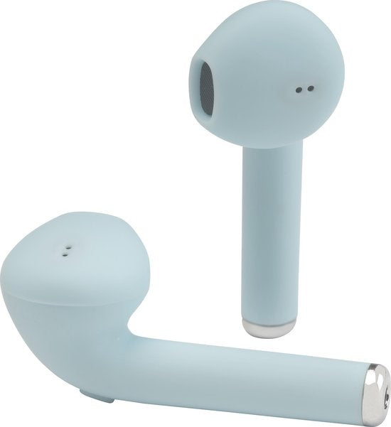 Denver TWE-46 - Ohrhörer - Drahtlos - Drahtlose Ohrhörer - Bluetooth - mit Ladeetui - Freisprecheinrichtung - Sport - Headset - In-Ear - Bluetooth 5.0 - Hellblau