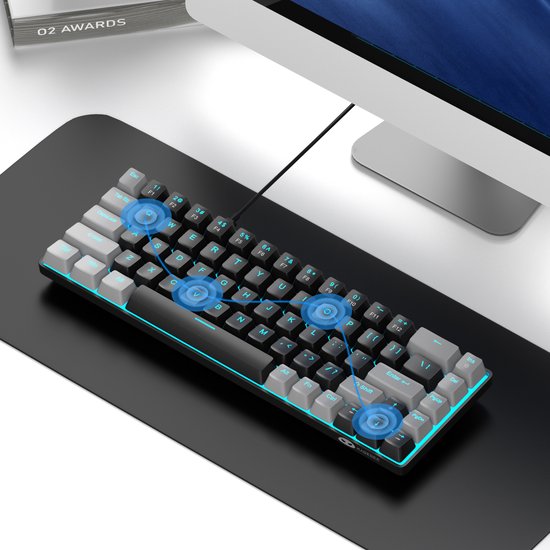 MageGee MK-BOX – Mechanische Tastatur – Gaming-Tastatur – Tastatur – Kabelgebunden – Red Switch
