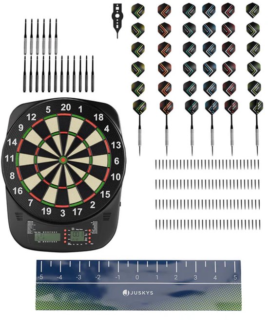 Elektronische Dartscheibe - Inkl. LCD-Bildschirm - USB-C-Anschluss - 18 Darts
